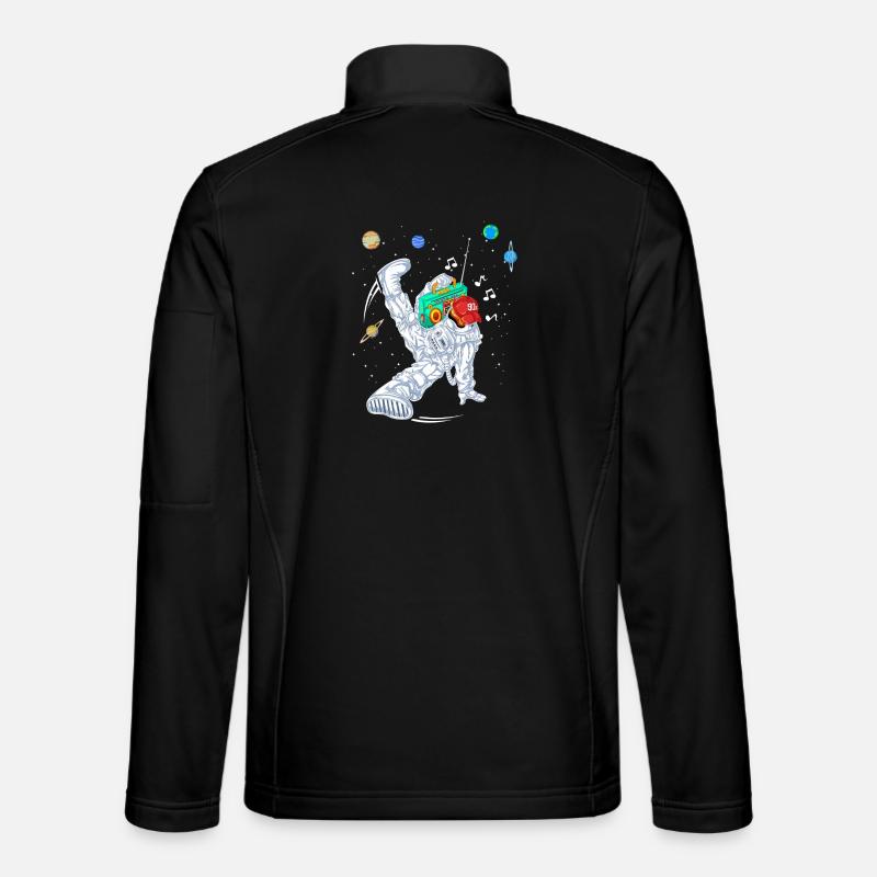 Astronaut Rapper Dance Shirt - Unisex Softshell Jacket - black
