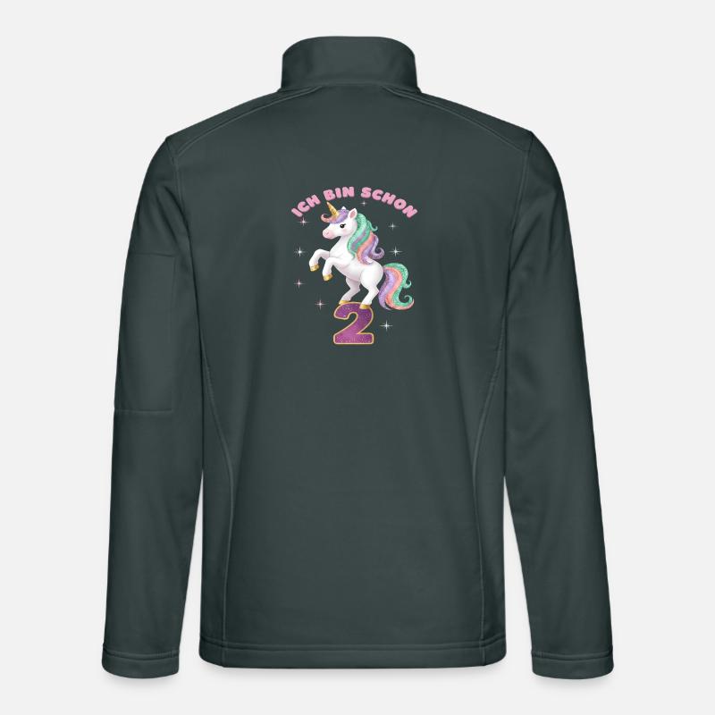 3. Geburtstag Einhorn Mädchen Ich bin schon 3 Unisex Softshelljacke
