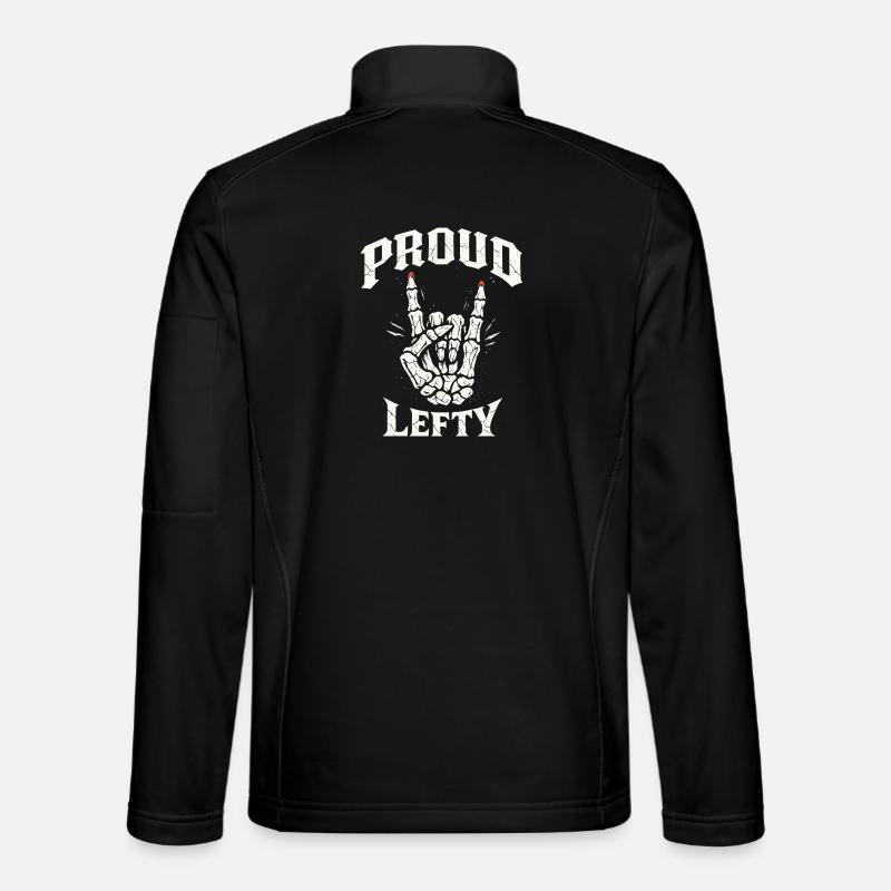 proud lefty - Unisex Softshell Jacket - black