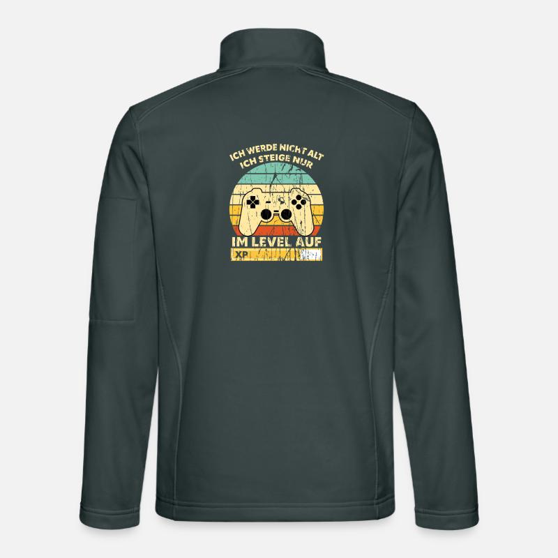 Levelaufstieg Retro Controller Geburtstag Unisex Softshelljacke