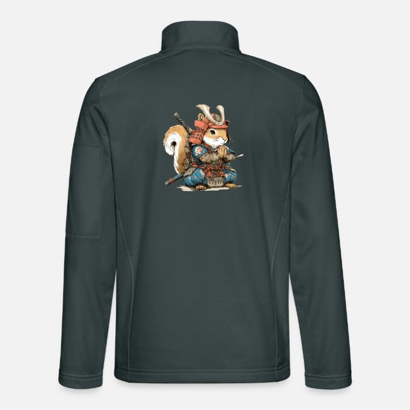 Squirrel Samurai Armor Unisex Softshell Jacket