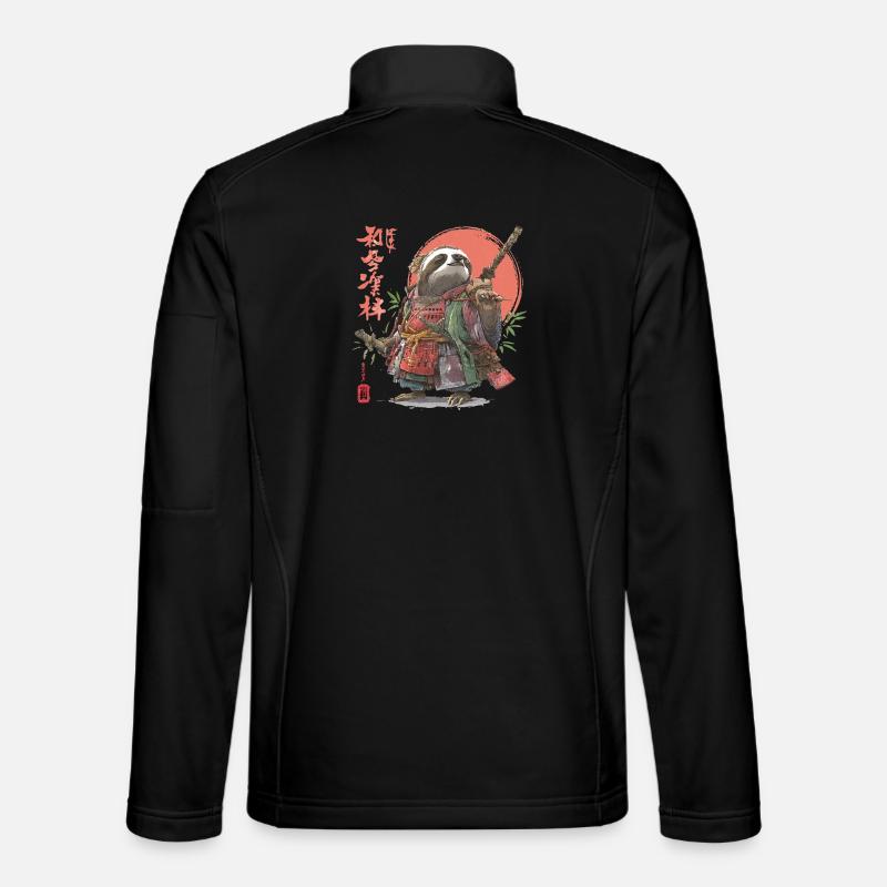 Sloth Samurai Warrior Unisex Softshell Jacket