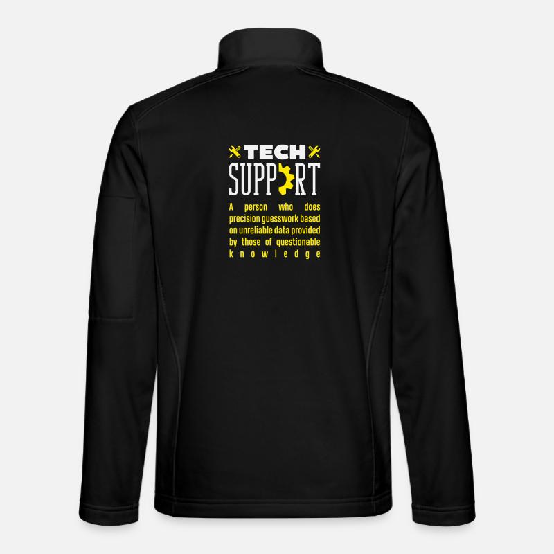 Tech Support Definition Präzisions Raterei - Unisex Softshelljacke - Schwarz