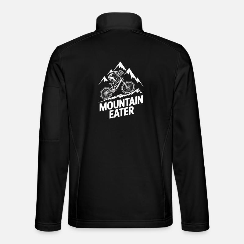 VTT, Descente, Action du cyclisme - Veste en tissu softshell Unisexe - noir