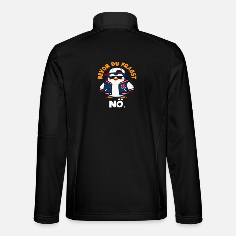 Avant que tu ne demandes, non, Pingouin qui dit Veste en tissu softshell Unisexe