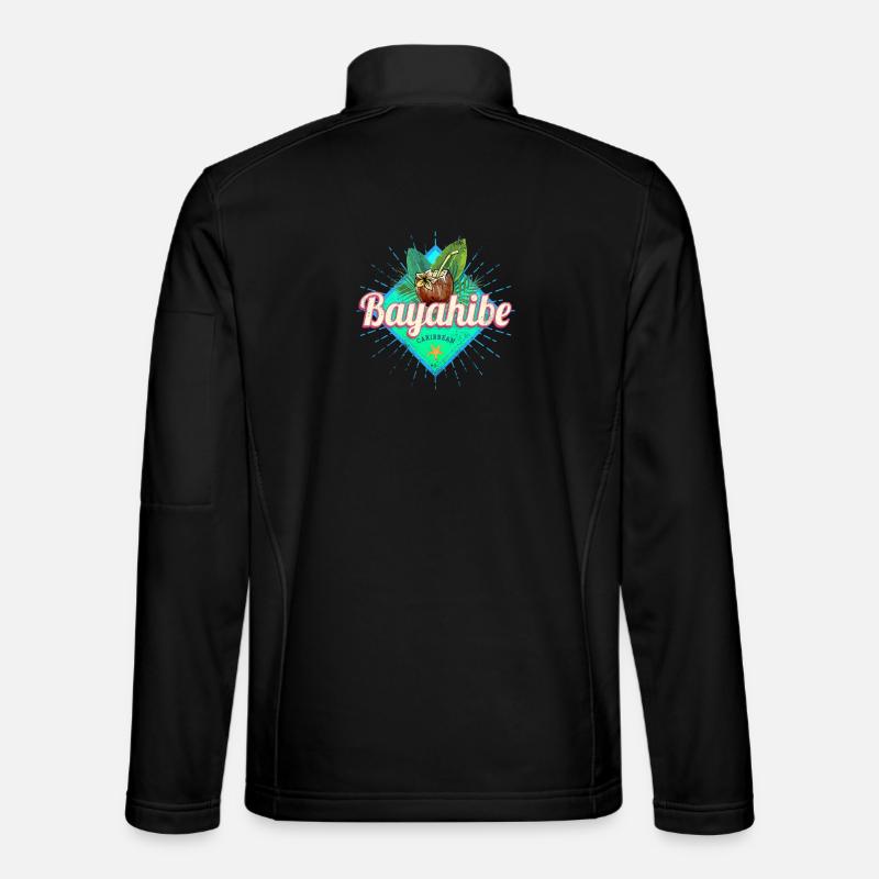 Bayahibe in Caribbean, Dominican Republic - Unisex Softshell Jacket - black