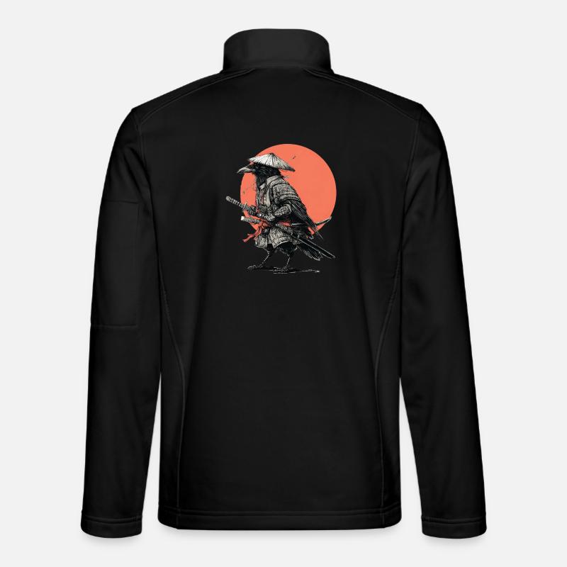 Armure de Samouraï Corbeau Veste en tissu softshell Unisexe