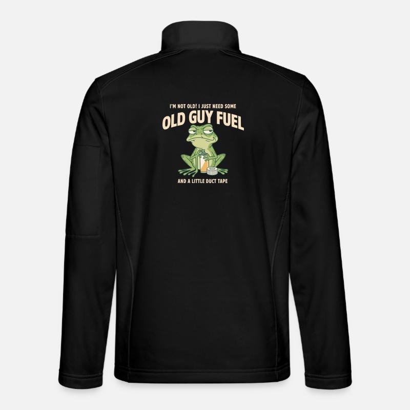 Old Guy Fuel Frog Tee - Veste en tissu softshell Unisexe - noir