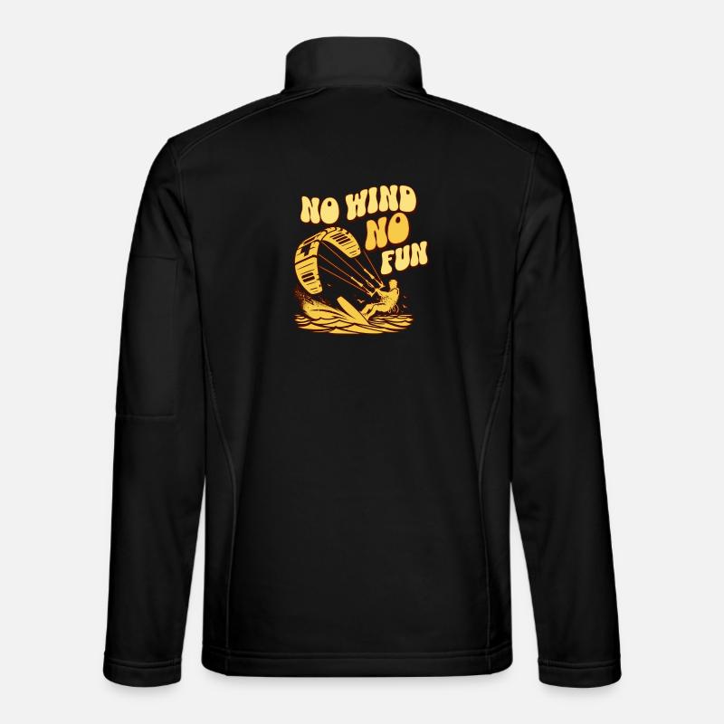 No Wind No Fun Unisex Softshell Jacket
