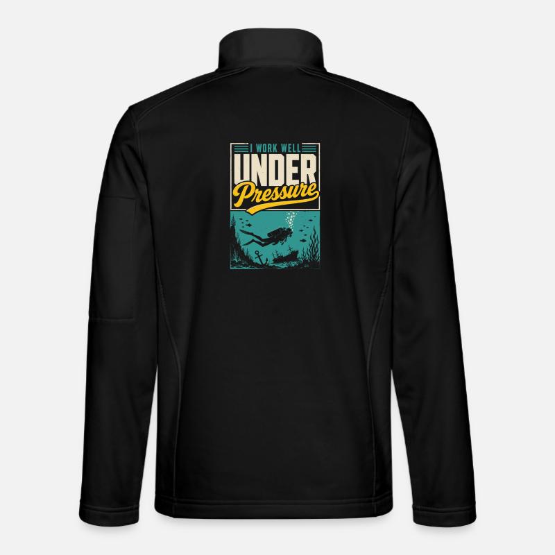Maillot de plongée sous pression - Veste en tissu softshell Unisexe - noir