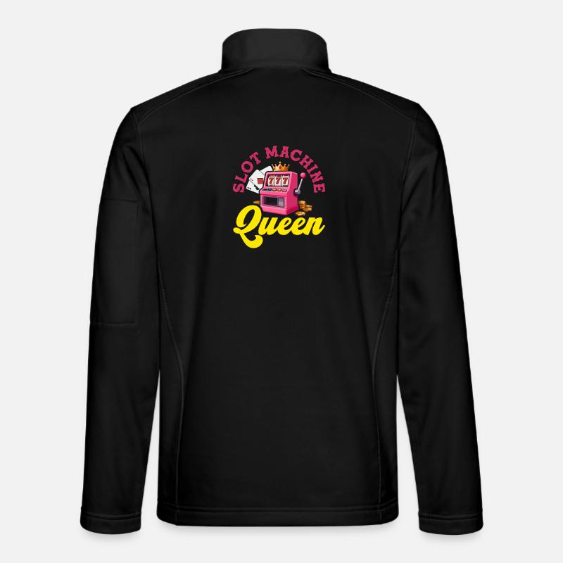 Pink Slots Queen Casino Jackpot - Unisex Softshell Jacket - black