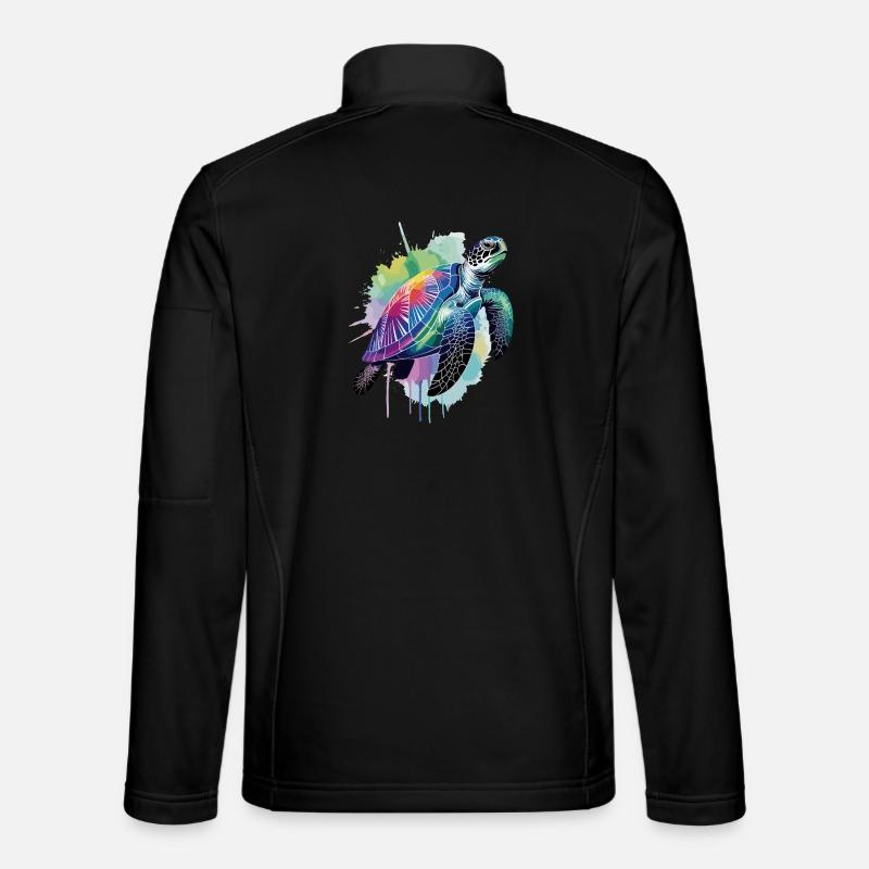 Sea turtle, turtle, water turtle Unisex Softshell Jacket