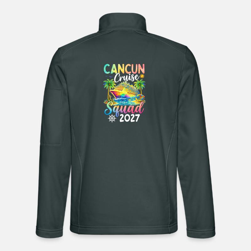 Équipe de croisière de Cancún 2027 Veste en tissu softshell Unisexe