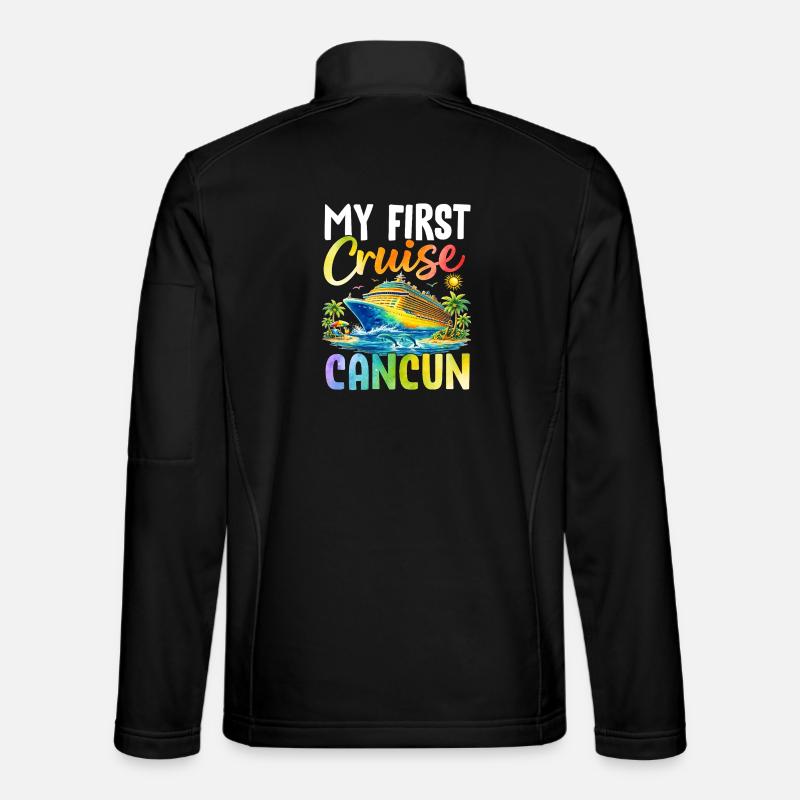 Ma première croisière à Cancún - Veste en tissu softshell Unisexe - noir