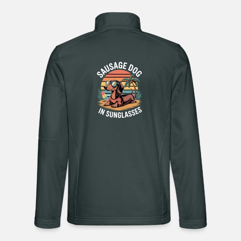 Beach Dackel Unisex Softshelljacke