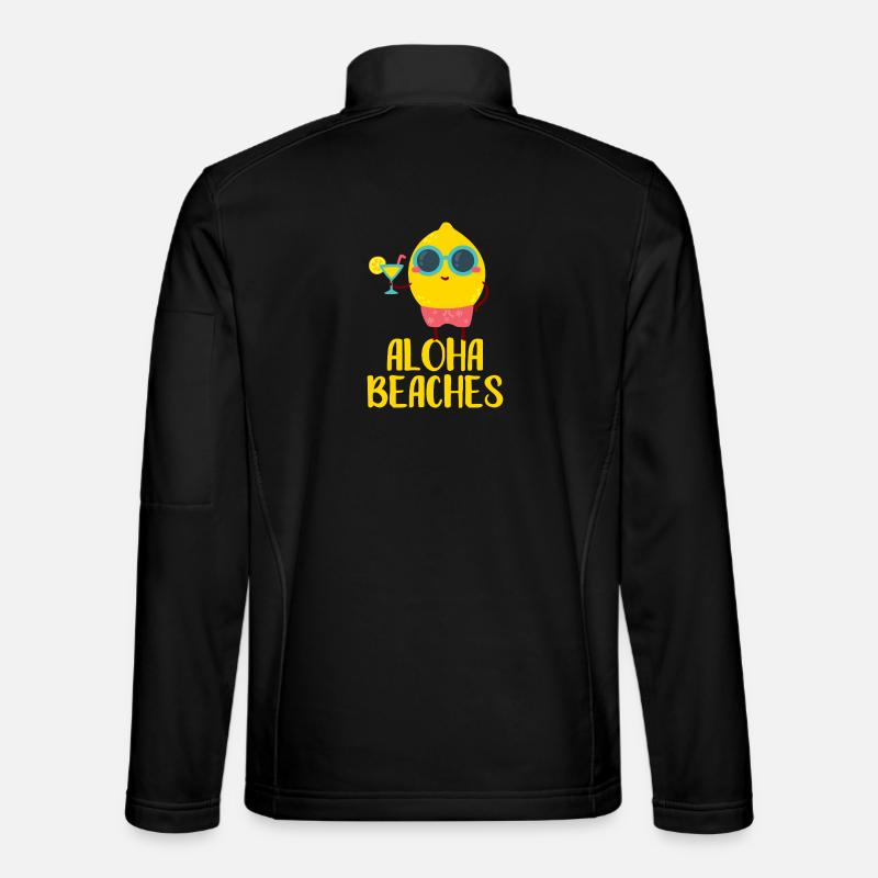 Aloha Beaches Cool Lemon Beach Holiday Summer Motif Unisex Softshell Jacket