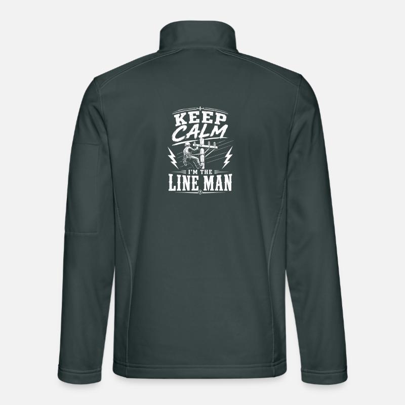 Power Technician Lineman Engineer Design Unisex Softshell Jacket