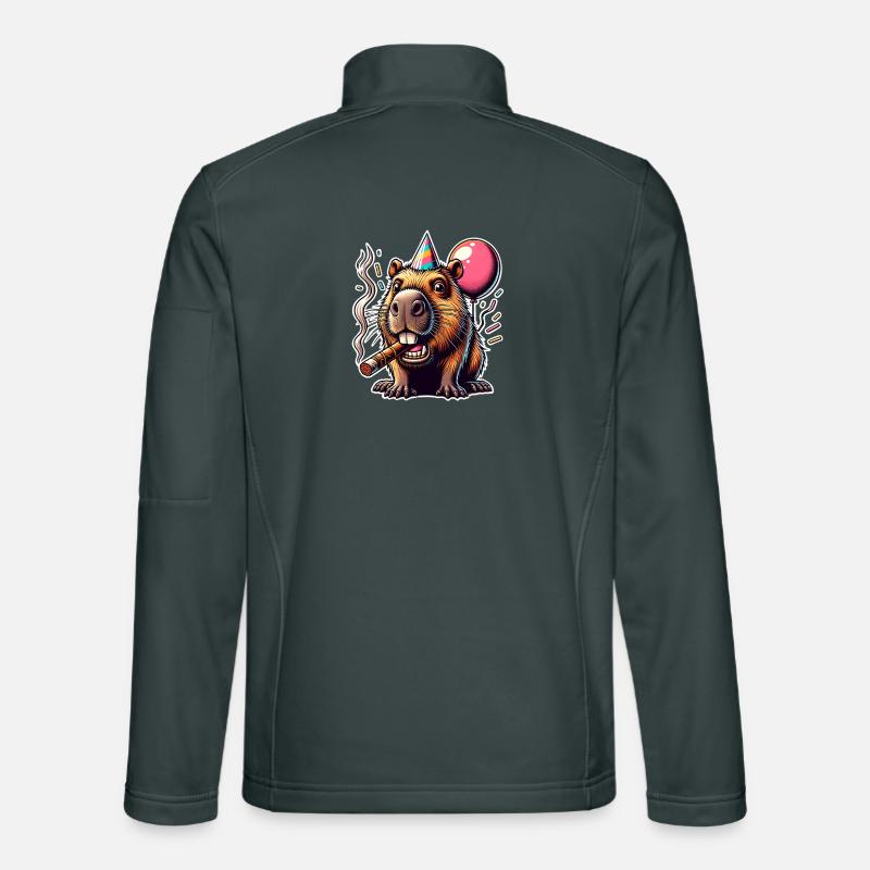 Capybara Party Unisex Softshelljacke