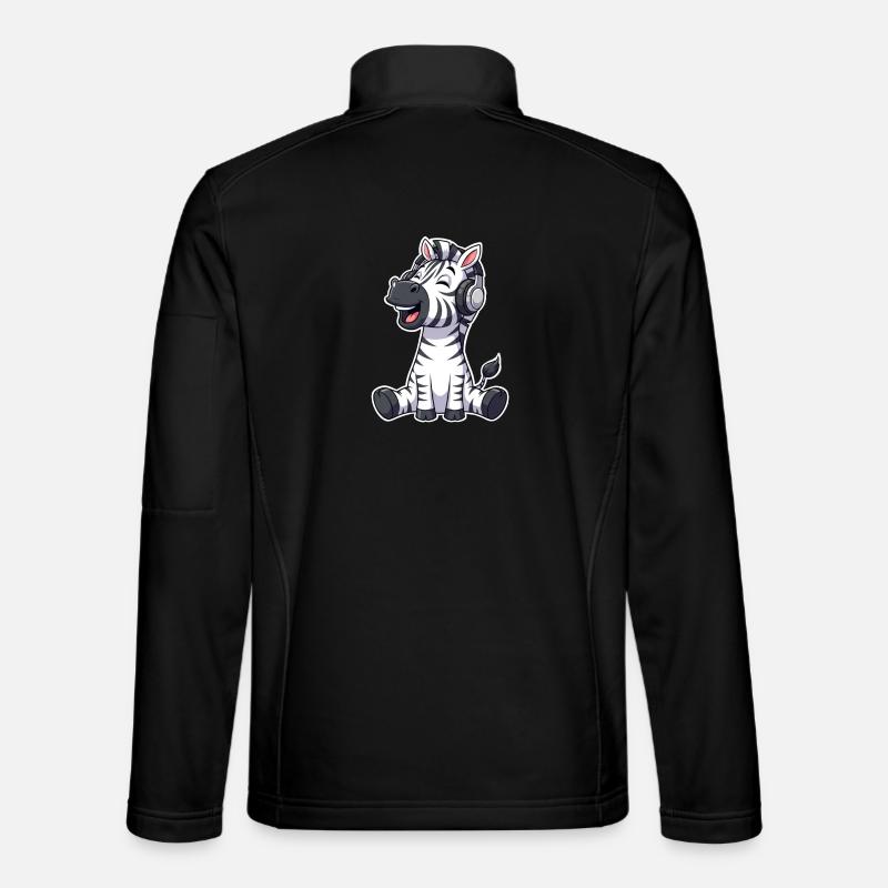 Musique zèbre - Veste en tissu softshell Unisexe - noir