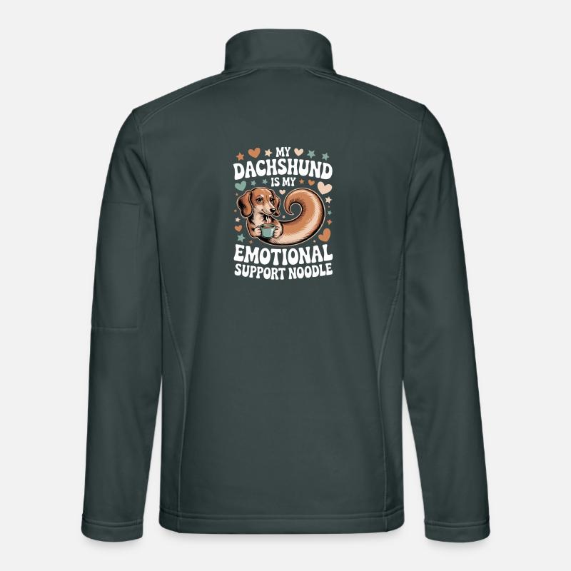 Emotional Support Dackel Unisex Softshelljacke