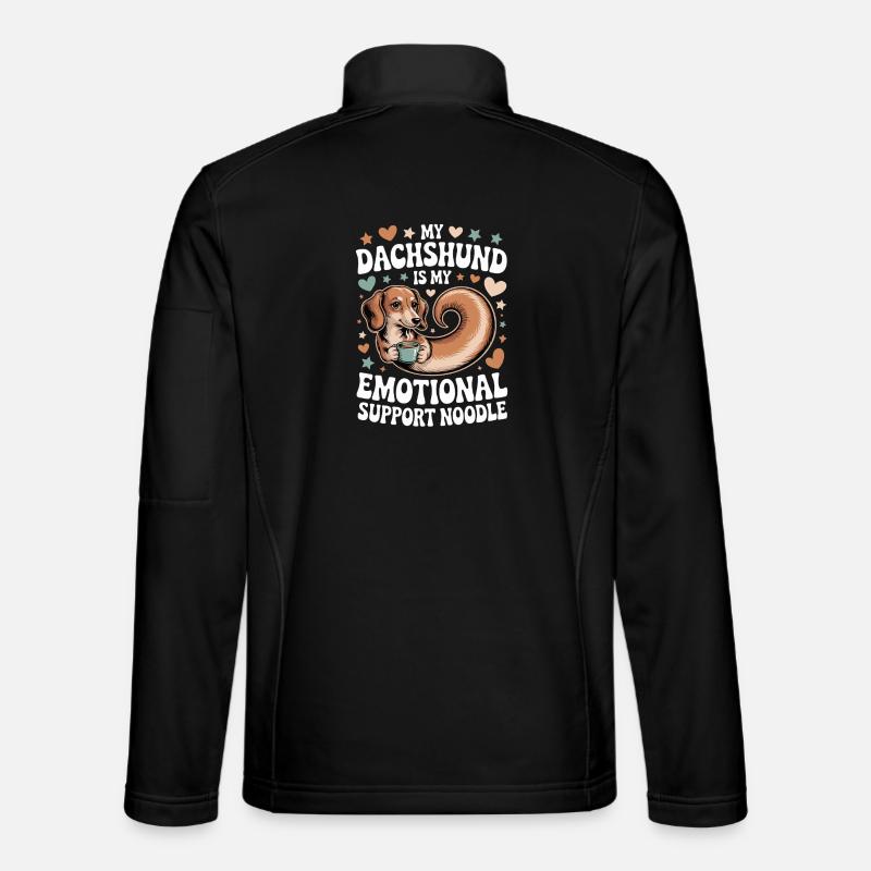 Teckel de soutien émotionnel Veste en tissu softshell Unisexe