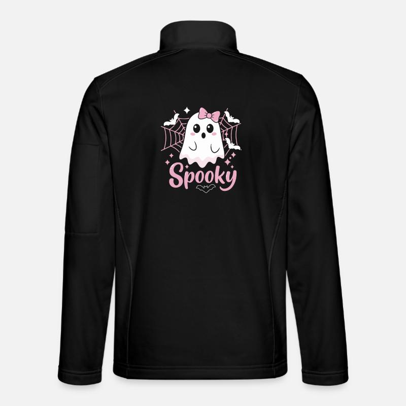 Spooky Ghost Halloween - Unisex Softshelljacke - Schwarz