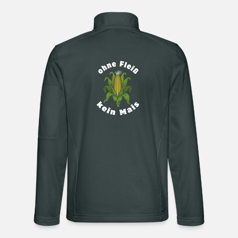 Ohne Fleiß kein Mais | Maiskolben mit Blättern Unisex Softshelljacke