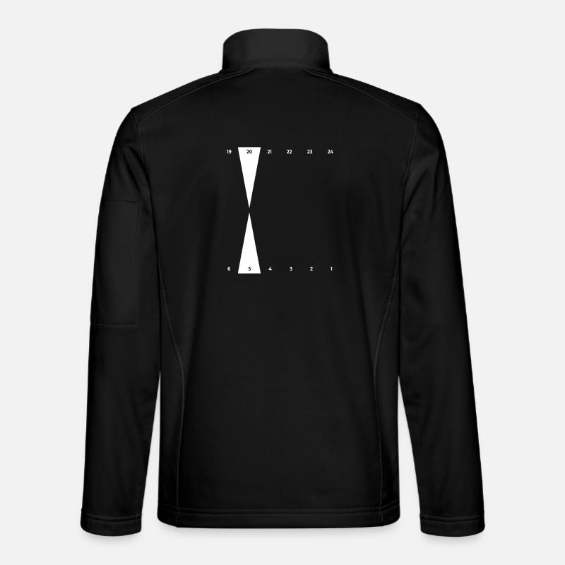 Backgammon | Golden Point - Unisex Softshelljacke - Schwarz