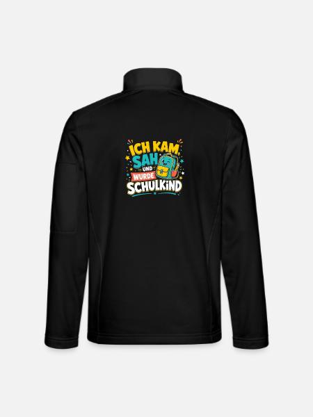 Schulkind - Unisex Softshelljacke - Schwarz - Hinten
