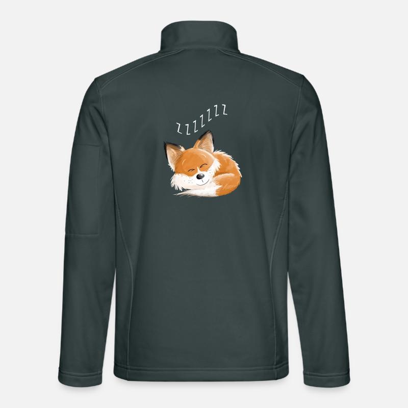 Fox sleeping - dream - dreams - foxes Unisex Softshell Jacket