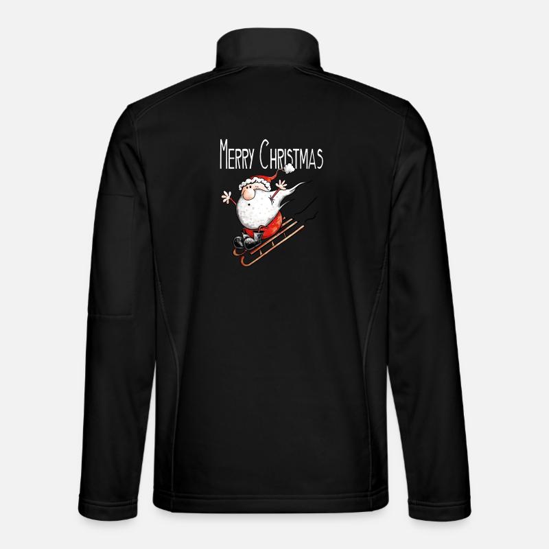 Merry Christmas Santa Claus - X-Mas - Unisex Softshell Jacket - black