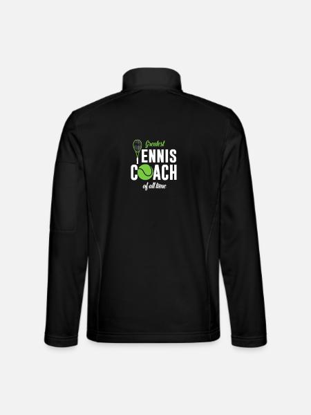 Largest tennis coach ever - Unisex Softshell Jacket - black