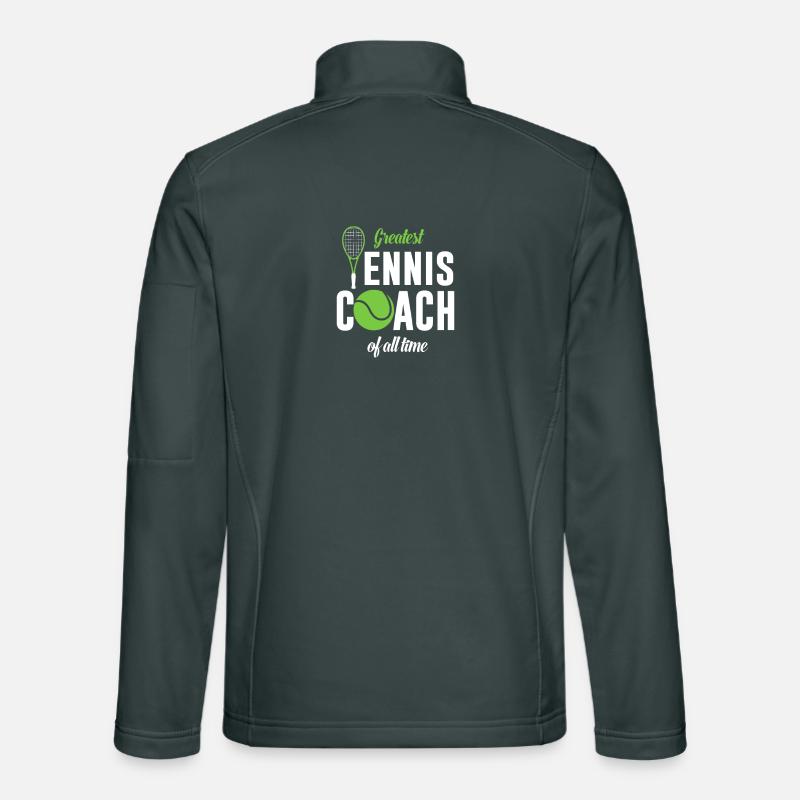 Largest tennis coach ever Unisex Softshell Jacket