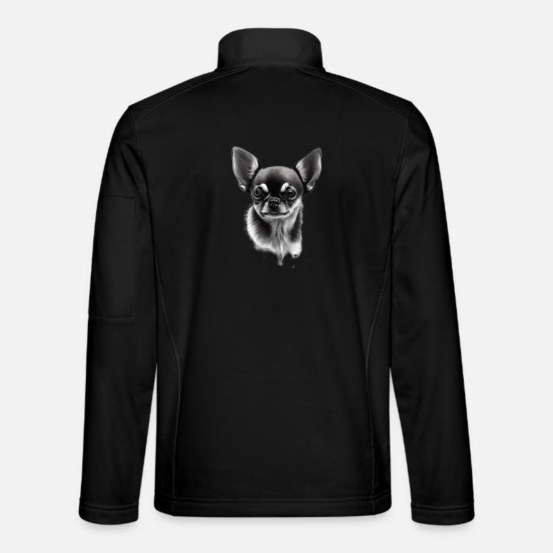Zwerghund Chihuahua - Unisex Softshelljacke - Schwarz