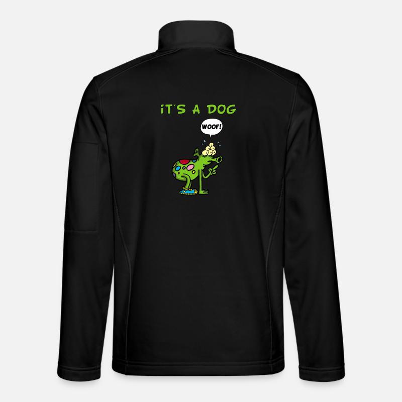 Es ist ein Hund - Unisex Softshelljacke - Schwarz