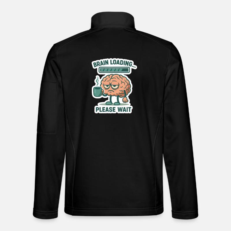 Belastung des Gehirns - Unisex Softshelljacke - Schwarz