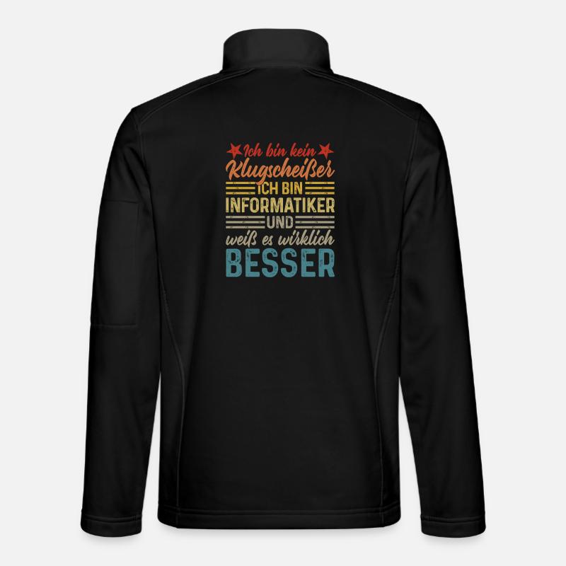 Computer scientist - not a smartass - Unisex Softshell Jacket - black