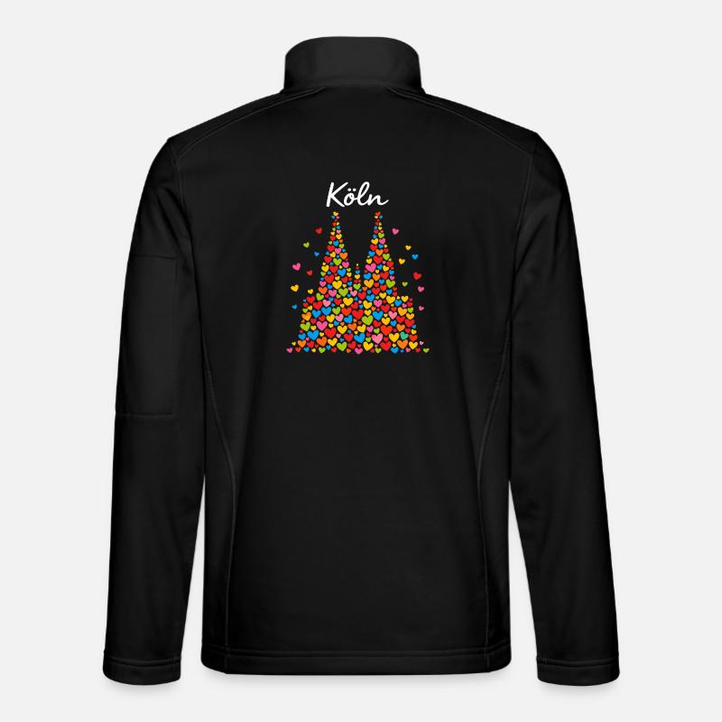 Köln Karneval Alaaf Konfetti Geschenk - Unisex Softshelljacke - Schwarz