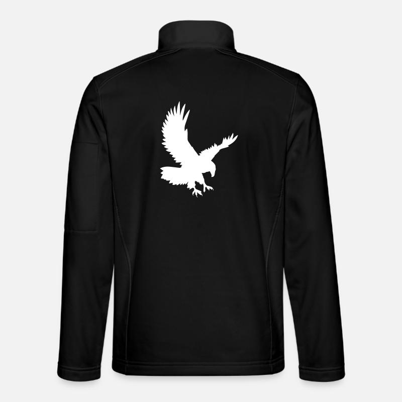 Eagles on the attack - Unisex Softshell Jacket - black