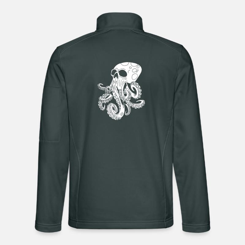 Crâne de pieuvre Veste en tissu softshell Unisexe