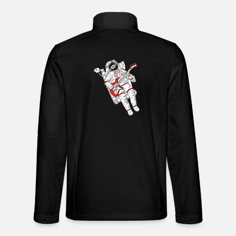 Astronaut guitarist - Unisex Softshell Jacket - black