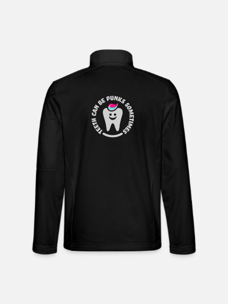 teeth punk zahn - Veste en tissu softshell Unisexe - noir