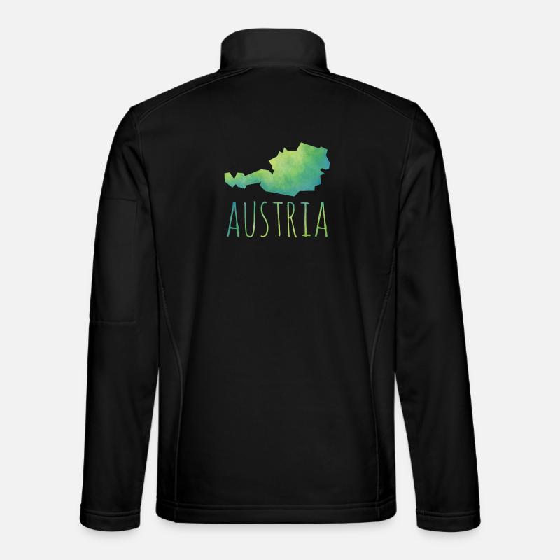 austria - Unisex Softshelljacke - Schwarz