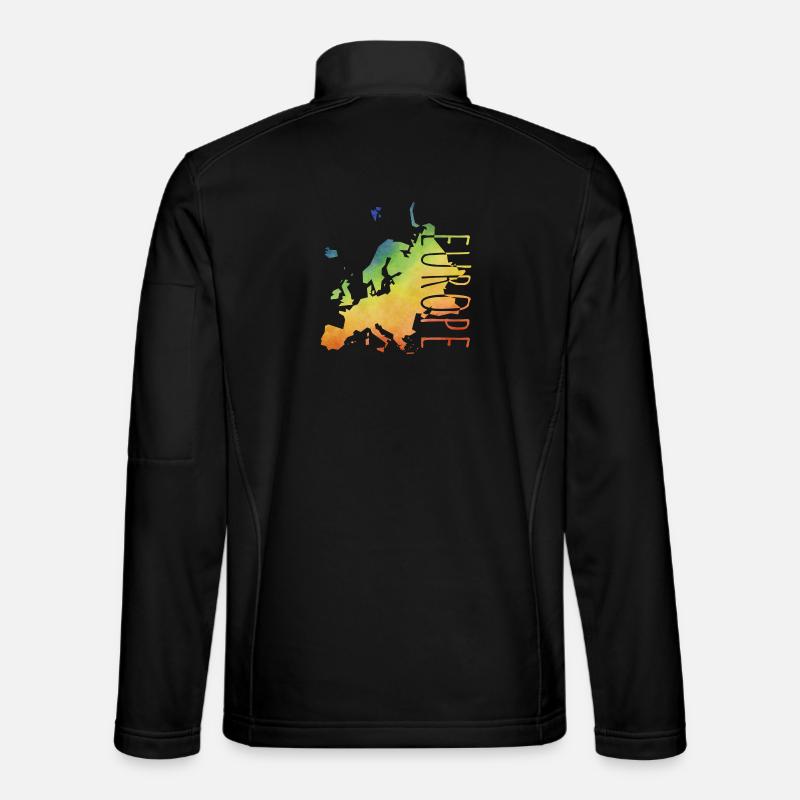 europe - Unisex Softshelljacke - Schwarz