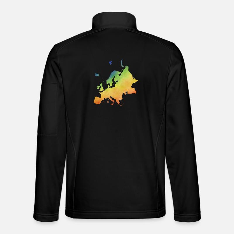 europe - Unisex Softshelljacke - Schwarz