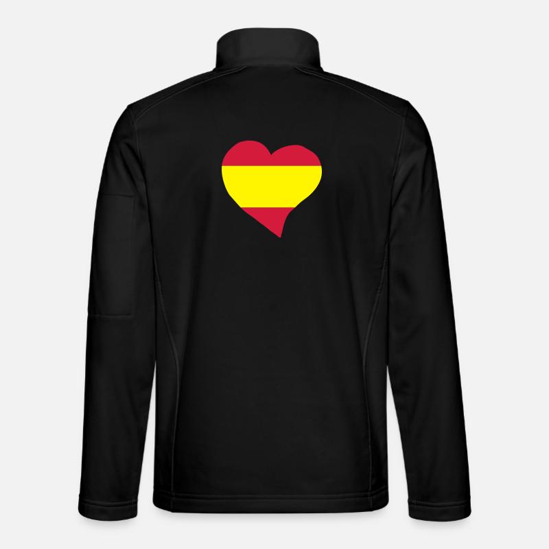 Spanish heart - Unisex Softshell Jacket - black