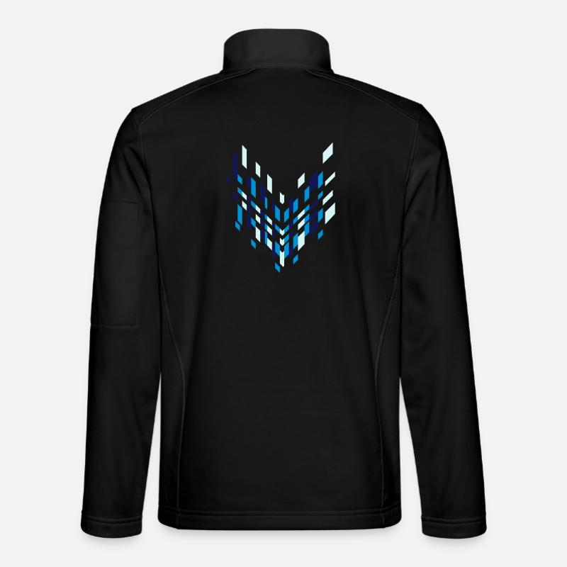 Graphic arrow - Unisex Softshell Jacket - black