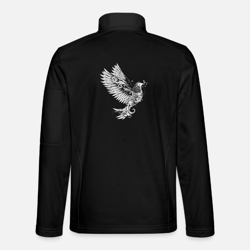 White Pigeon - Unisex Softshell Jacket - black