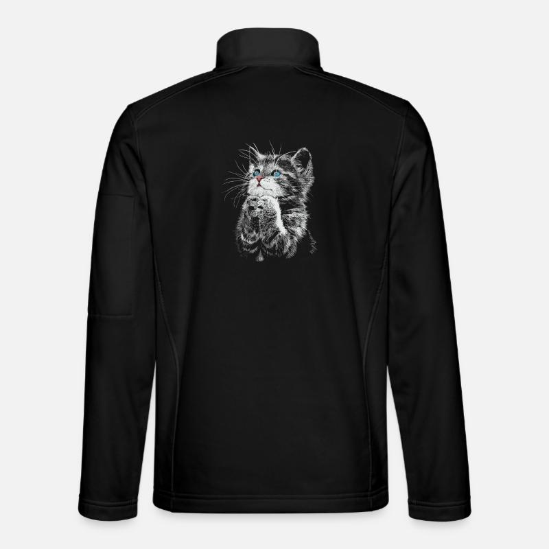 Katze - Unisex Softshelljacke - Schwarz