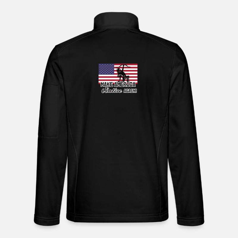 Make America Native again - Unisex Softshell Jacket - black